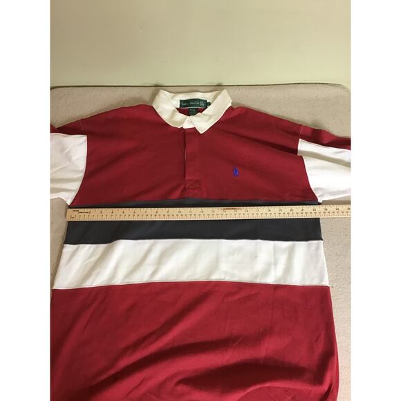 Knight of Round Table Mens  Vintage Long/ Sl  Polo Shirt  Sz. Lrg Preppy  Y2K - Picture 5 of 9